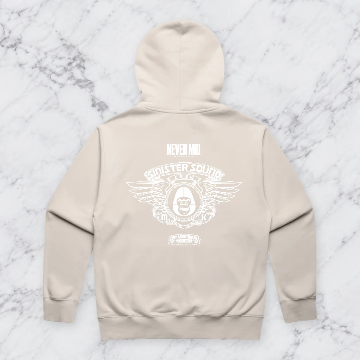 Grey Mist Zip Hoodie mockup
