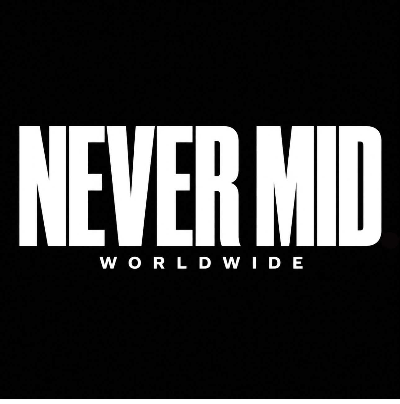 NEVER MID Worldwide logo